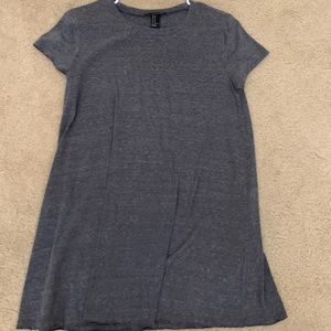 blue/gray t-shirt dress